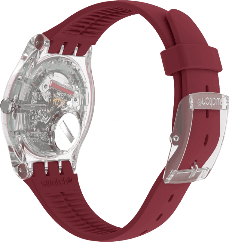 Swatch,Originals 41mm,41mm,Plastic,Pink,Sapphire,Crystal Glass,SUOK717
