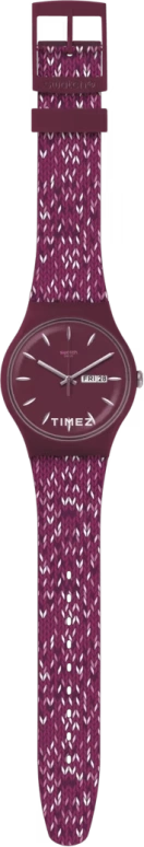 Swatch,Originals 41mm,41mm,Plastic,Purple Red,Quartz,Date,Day,SUOV705