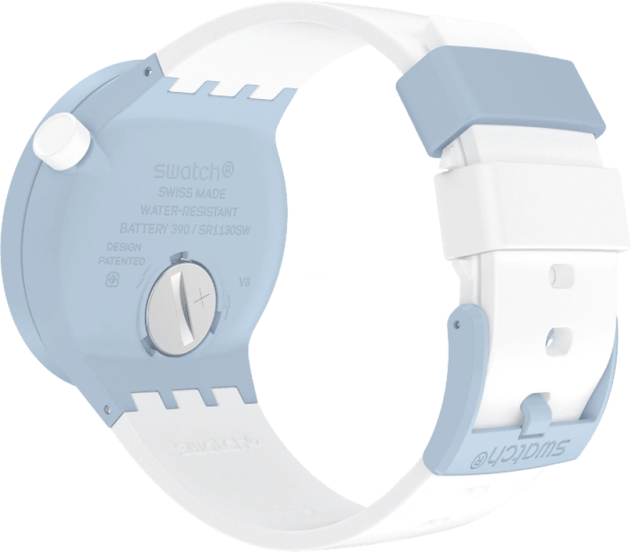 Swatch,THE BOLD 47mm,47mm,Bioceramic,Ceramic,White,SB03N101
