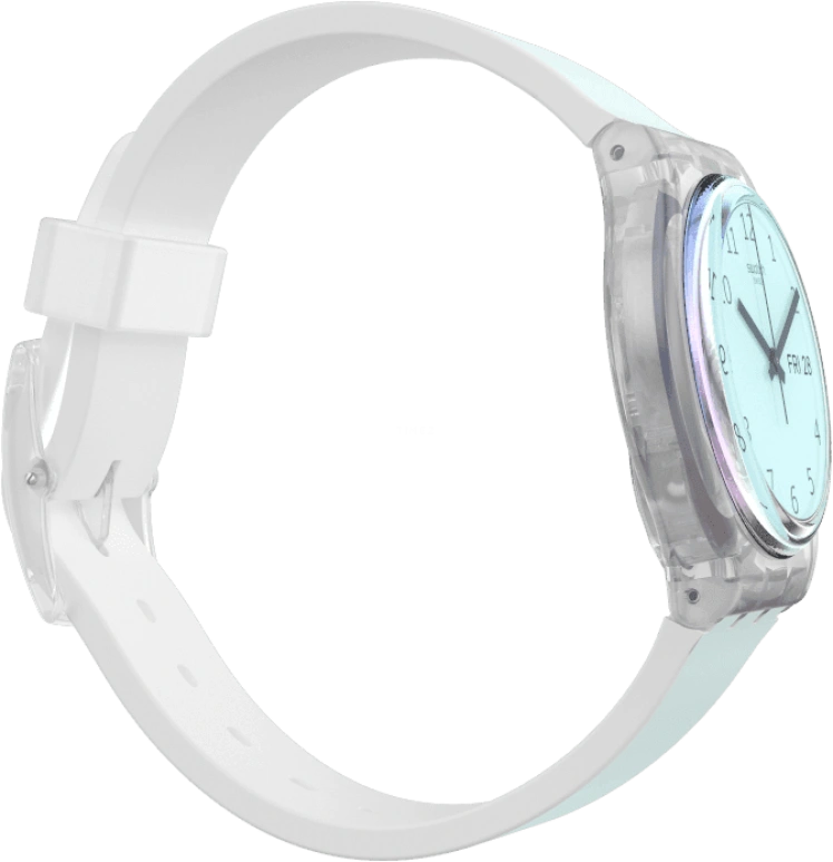 Swatch,Originals 34mm,34mm,Plastic,Blue,Pink,Sapphire,Crystal Glass,GE713