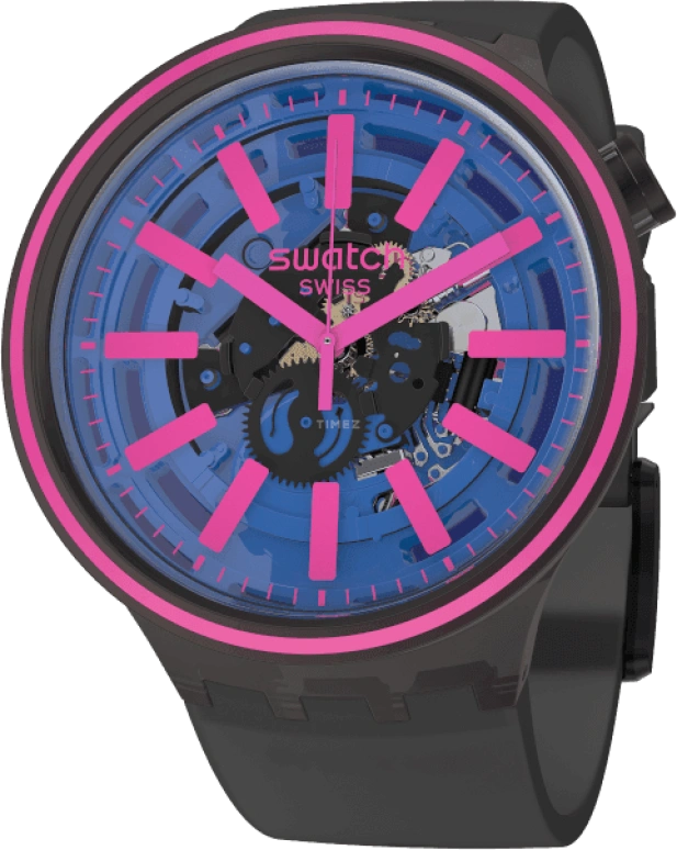 Swatch,THE BOLD 47mm,47mm,Plastic,Blue,SO27B111