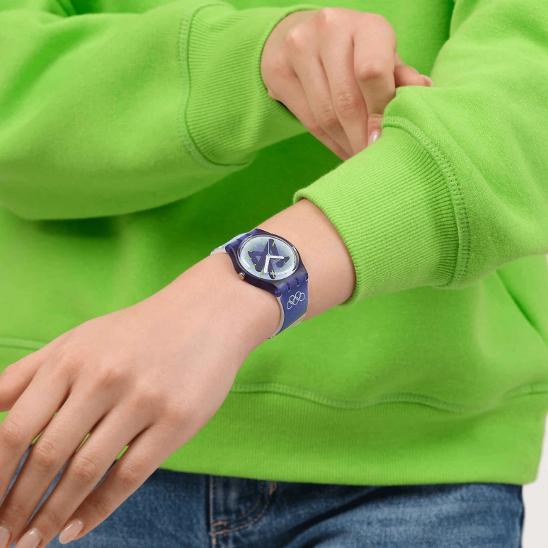 Swatch,Originals 34mm,34mm,Bio-sourced,Purple,Quartz,Bio-sourced,Glass,Round,SO28Z135