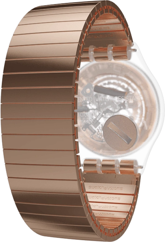 Swatch,Originals 41mm,41mm,Plastic,Gold,SUOK707