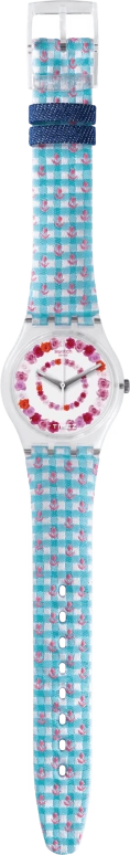 Swatch,Special Edition 34mm,34mm,Plastic,White,Pink,Quartz,Sapphire,Crystal Glass,Tonneau,GZ291