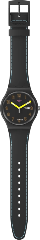 Swatch,Other 41mm,41mm,Bio-sourced,Black,Quartz,Date,Day,SO29B707