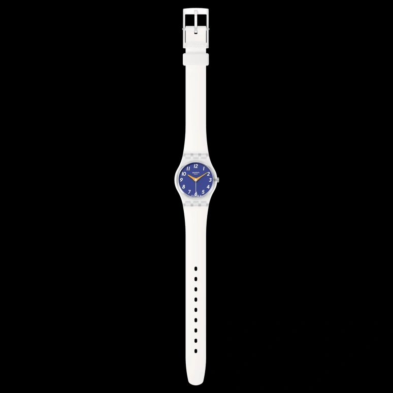 Swatch,Originals 25mm,25mm,Plastic,Blue,Quartz,Tonneau,Transparent,LE108