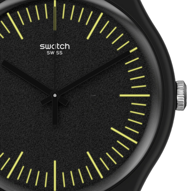 Swatch,Originals 41mm,41mm,Black,Sapphire,Crystal Glass,Open,SUOB184