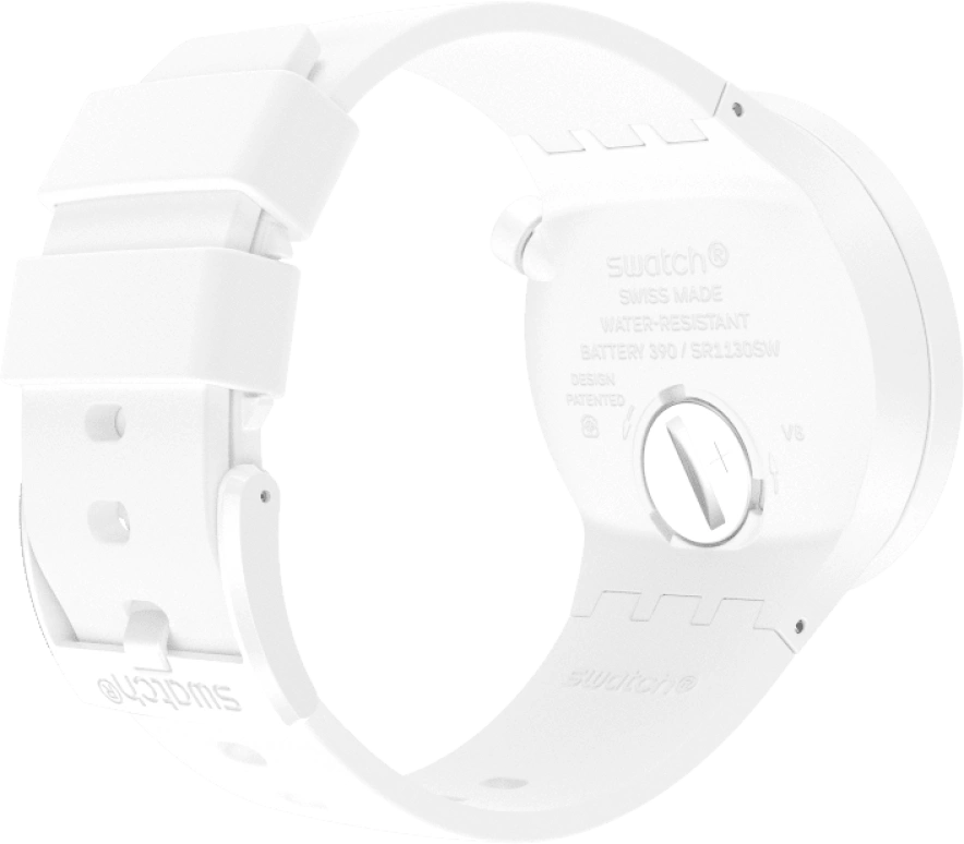 Swatch,THE BOLD 47mm,47mm,Plastic,White,SO27Z106