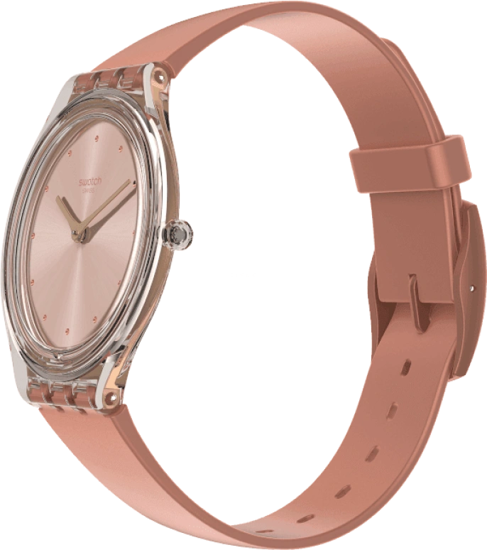 Swatch,SKIN 36.80mm,36.80mm,Plastic,Pink,SVOK108