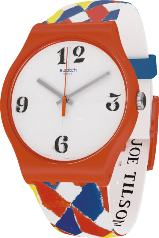 Swatch,Originals 41mm,41mm,Plastic,White,Sapphire,Crystal Glass,SUOZ312S