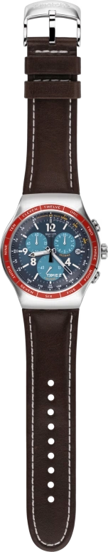 Swatch,HUMPY BUMPY 47mm,47mm,Stainless Steel,Blue,Quartz,Chronograph,Day,YOS454