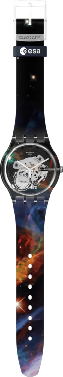 Swatch,Originals 41mm,41mm,Plastic,Transparent,Quartz,Sapphire,Crystal Glass,Round,SUOK137,SUOK137-041