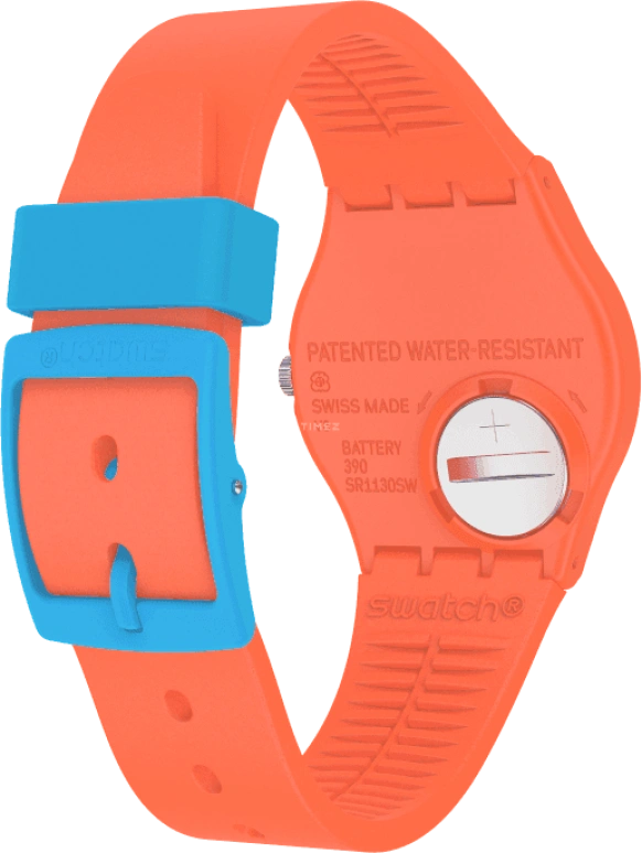 Swatch,Originals 34mm,34mm,Plastic,Blue,GO121