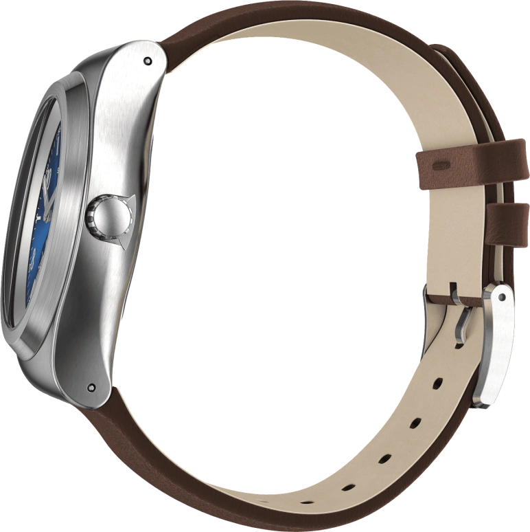 Swatch,IRONY 42mm,42mm,Stainless Steel,Blue,Open,SY23S410