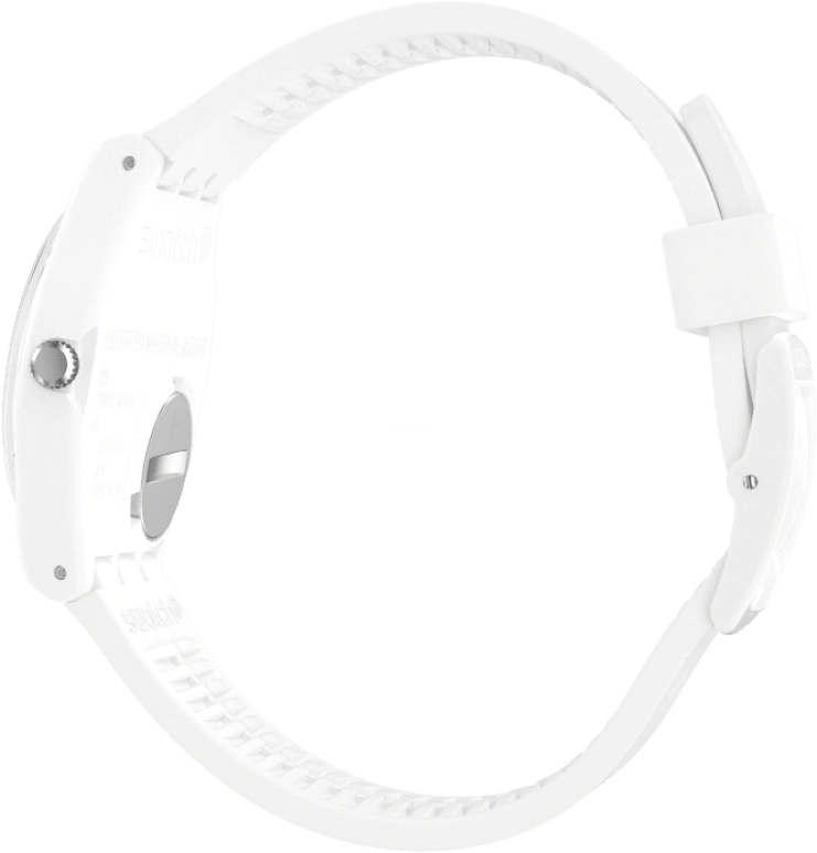 Swatch,Originals 39.20mm,39.20mm,Plastic,White,Sapphire,Crystal Glass,GW716
