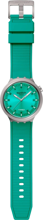 Swatch,THE BOLD 47mm,47mm,Stainless Steel,Blue,Green,Quartz,Sapphire,Crystal Glass,Round,SB07S100