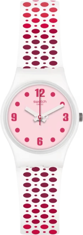 Swatch,Originals 25mm,25mm,Plastic,Pink,Quartz,Sapphire,Crystal Glass,Tonneau,LW163