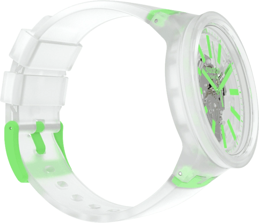 Swatch,THE BOLD 47mm,47mm,Plastic,White,SO27E104