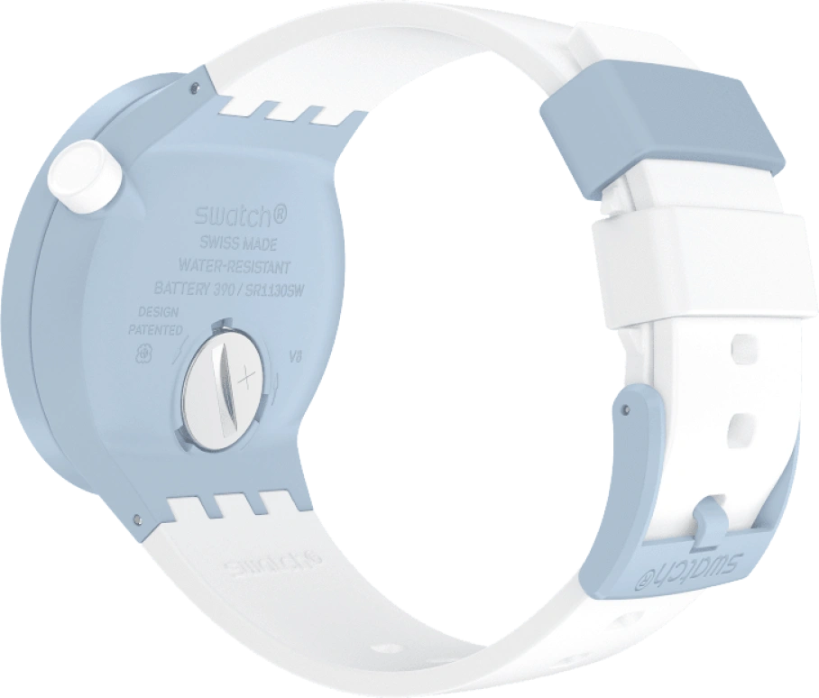 Swatch,THE BOLD 47mm,47mm,Bioceramic,Ceramic,White,SB03N101