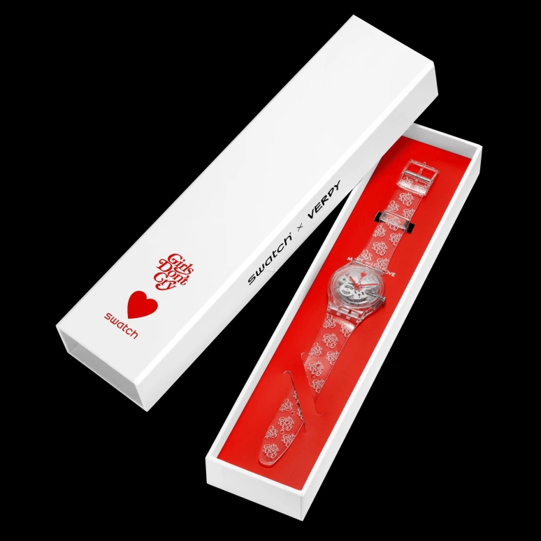Swatch,Originals 34mm,34mm,Bio-sourced,Skeleton,Quartz,Round,Transparent,SO28Z129