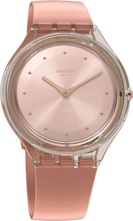 Swatch,SKIN 36.80mm,36.80mm,Plastic,Pink,SVOK108