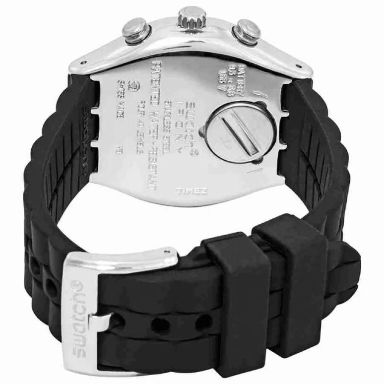 Swatch,IRONY 40mm,40mm,Stainless Steel,Black,Quartz,Chronograph,Round,YCS116