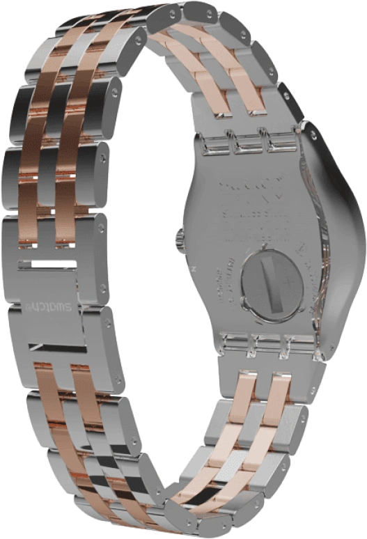 Swatch,IRONY 33mm,33mm,Stainless Steel,Silver White,Quartz,Day,Round,YLS454G