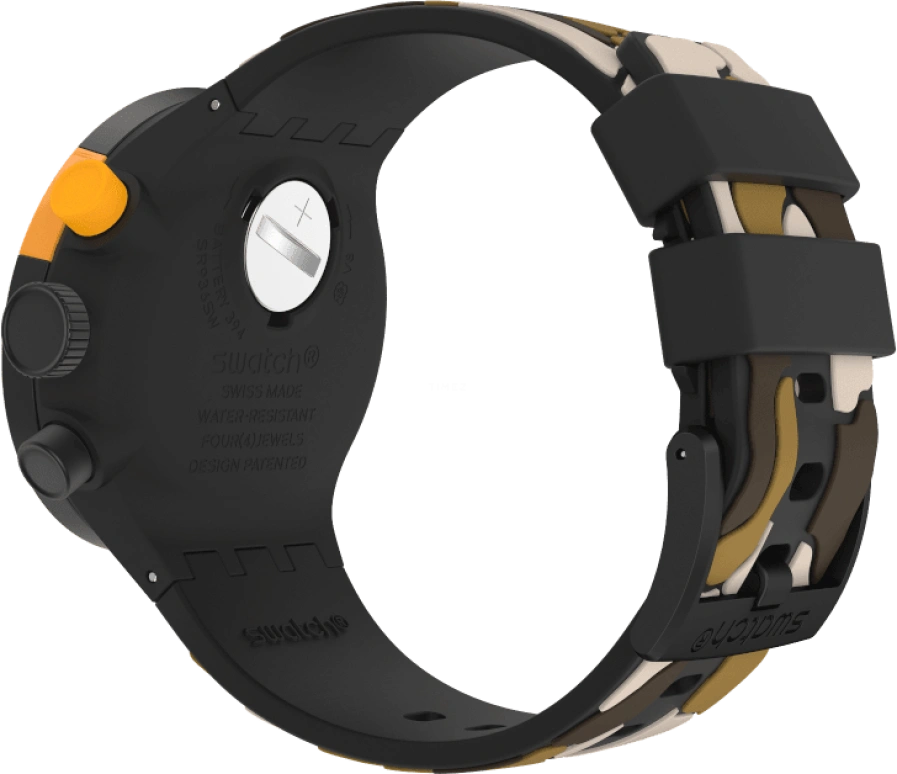 Swatch,THE BOLD 47mm,47mm,Plastic,Black,SB02B410