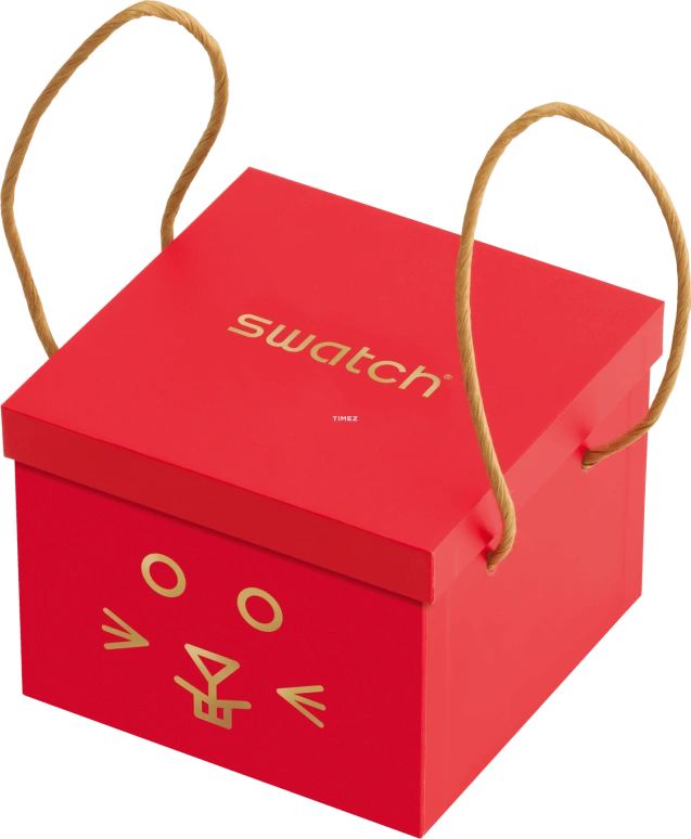 Swatch,Other 41mm,41mm,Bioceramic,Red,Gold,Quartz,Sapphire,Crystal Glass,Round,SO32Z107