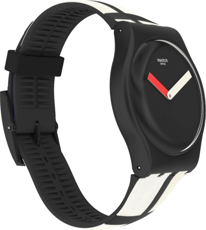 Swatch,Originals 41mm,41mm,Plastic,Black,Quartz,Sapphire,Crystal Glass,Round,SUOZ344