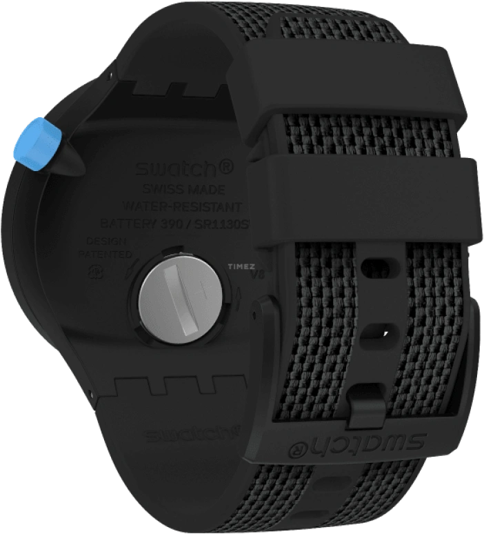 Swatch,THE BOLD 47mm,47mm,Plastic,Black,Sapphire,Crystal Glass,SO27B118