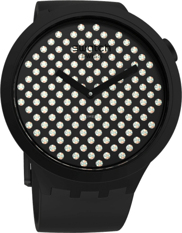 Swatch,THE BOLD 47mm,47mm,Plastic,Black,SO27Z107