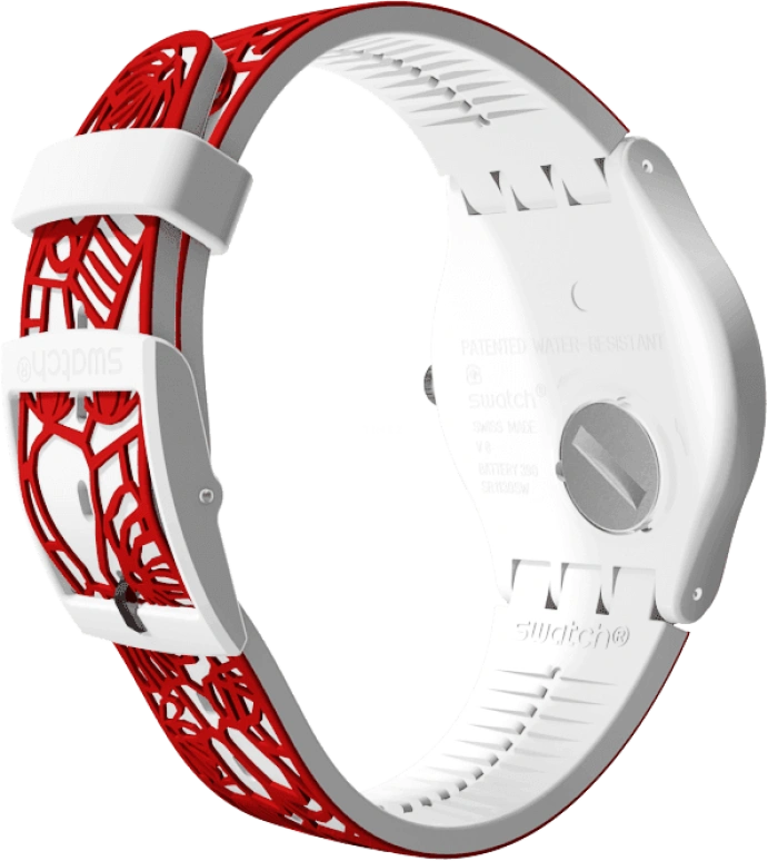 Swatch,Originals 41mm,41mm,Plastic,White,Closed,SUOZ259C