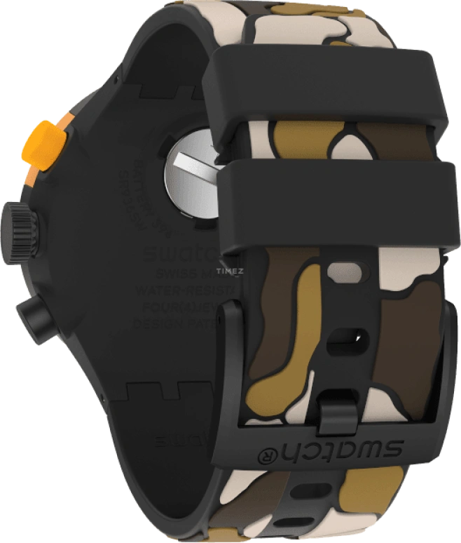 Swatch,THE BOLD 47mm,47mm,Plastic,Black,SB02B410