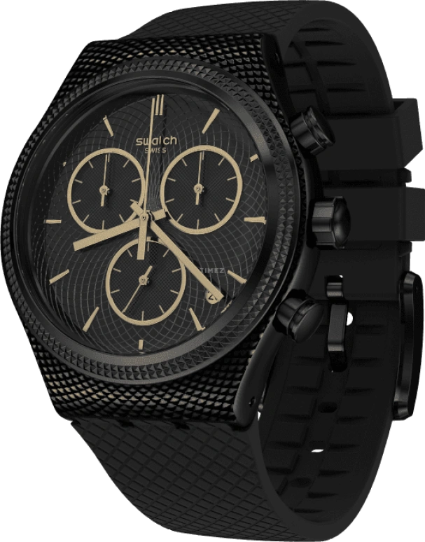 Swatch,IRONY 43x49mm,43x49mm,Black,YVB408