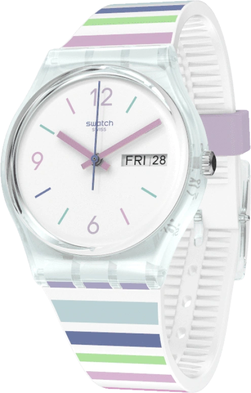 Swatch,Originals 34mm,34mm,Plastic,White,Open,GL702