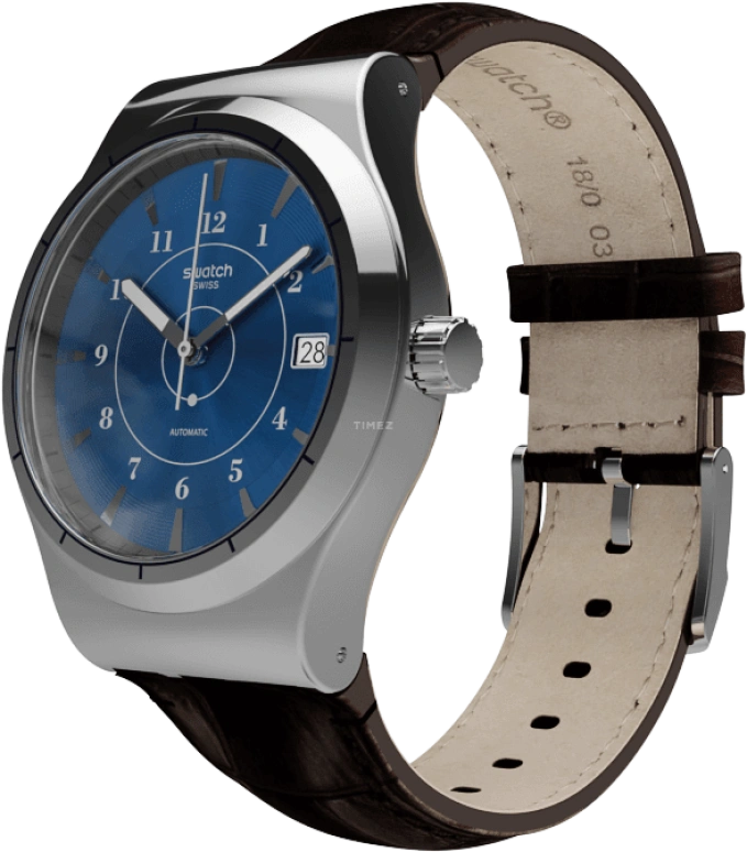 Swatch,Sistem 51 42mm,42mm,Stainless Steel,Blue,Automatic,Day,90hours,YIS404