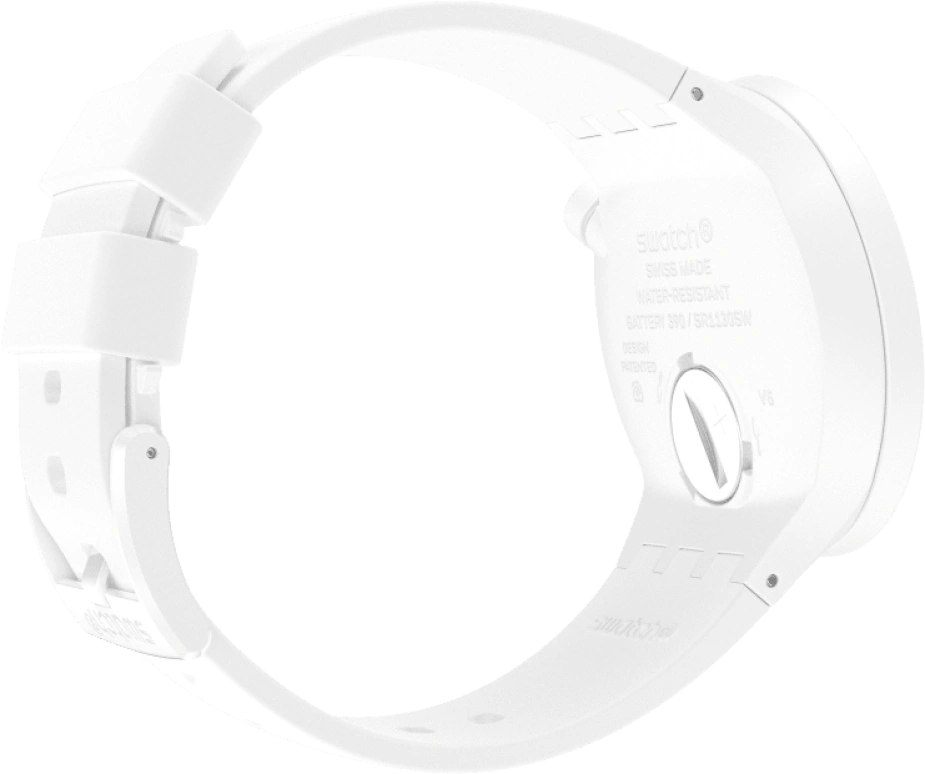Swatch,THE BOLD 47mm,47mm,Plastic,White,SO27Z106
