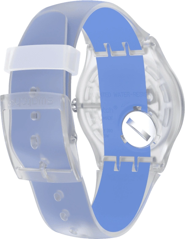Swatch,Originals 41mm,41mm,Plastic,Skeleton,Quartz,Round,Transparent,SUOK156