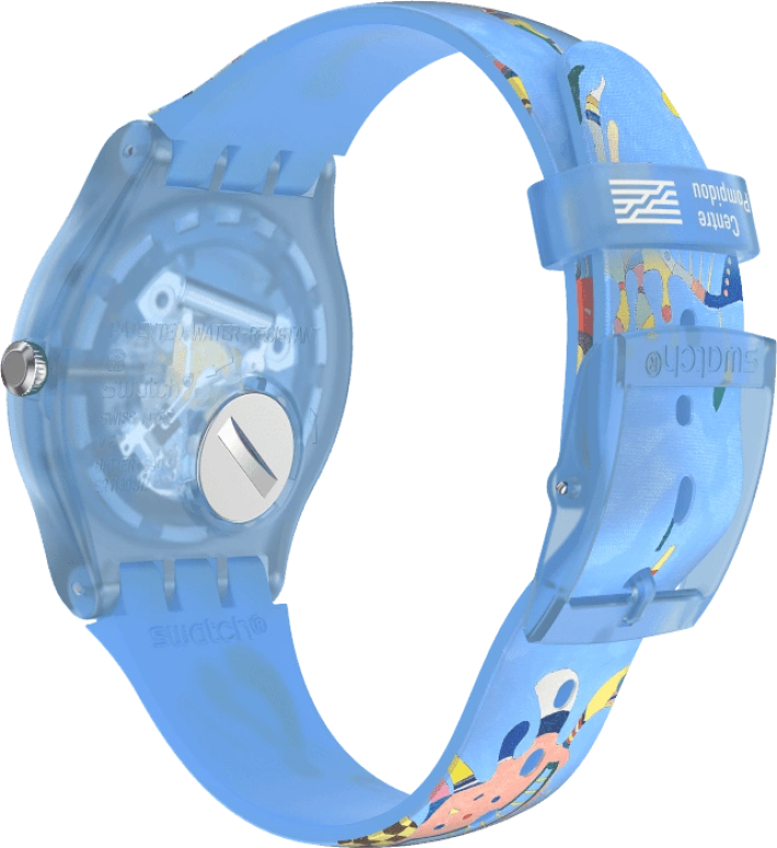Swatch,Originals 41mm,41mm,Plastic,Blue,Quartz,Sapphire,Crystal Glass,Round,SUOZ342