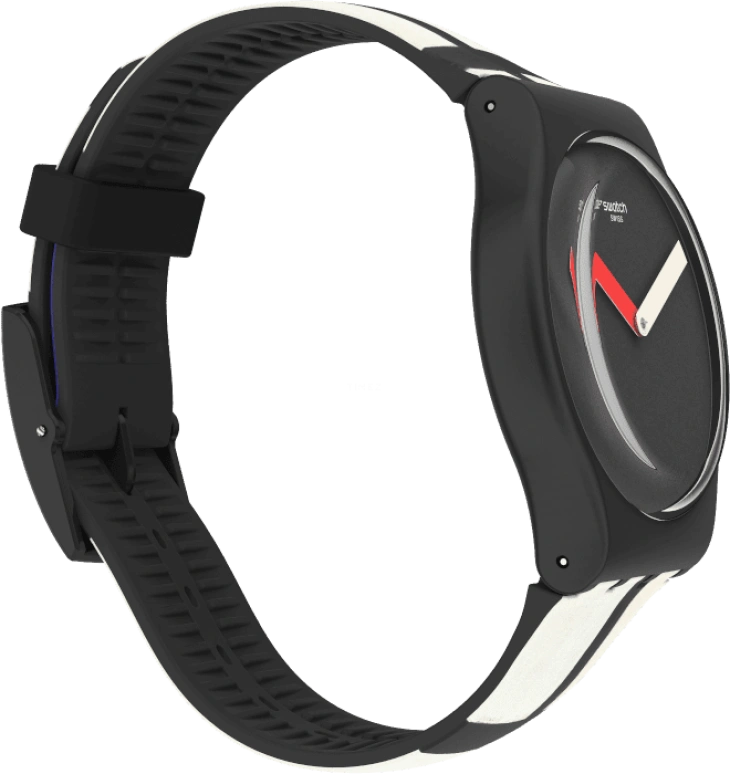 Swatch,Originals 41mm,41mm,Plastic,Black,Quartz,Sapphire,Crystal Glass,Round,SUOZ344