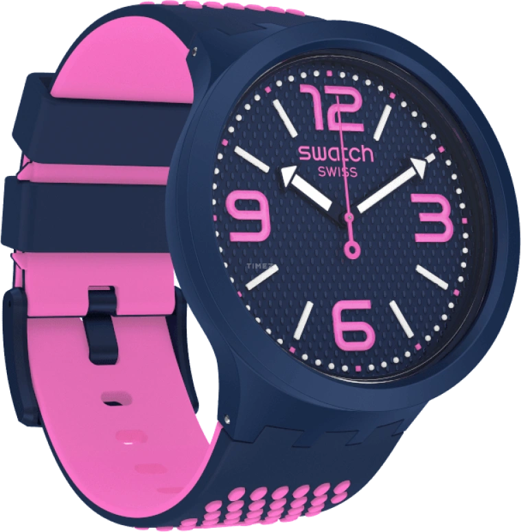 Swatch,THE BOLD 47mm,47mm,Plastic,Black,SO27N103