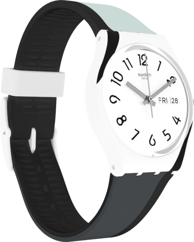 Swatch,Originals 34mm,34mm,Plastic,White,GW711