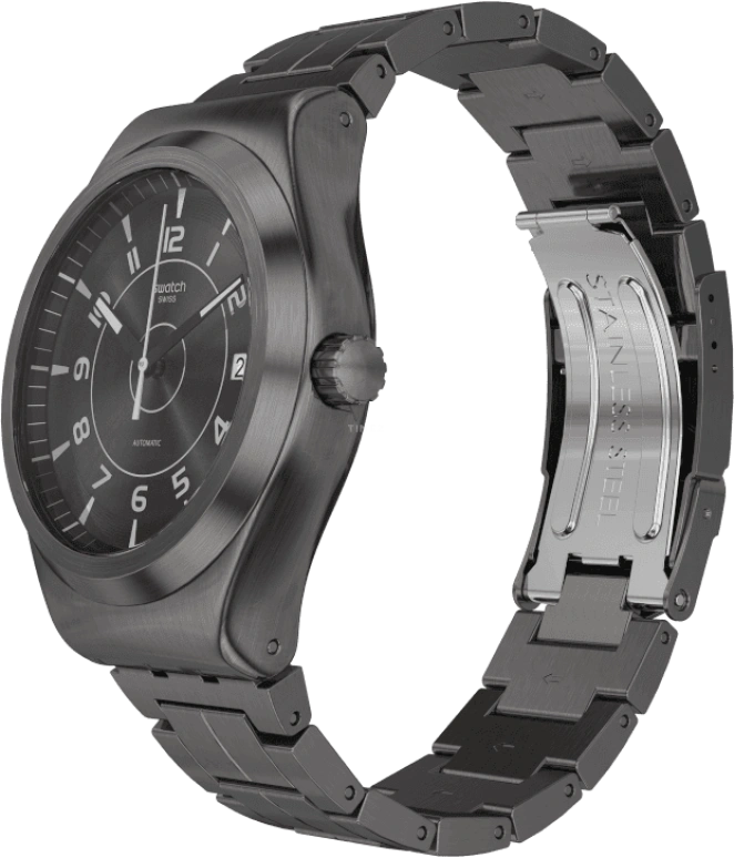 Swatch,IRONY 42mm,42mm,Stainless Steel,Open,YIM400G