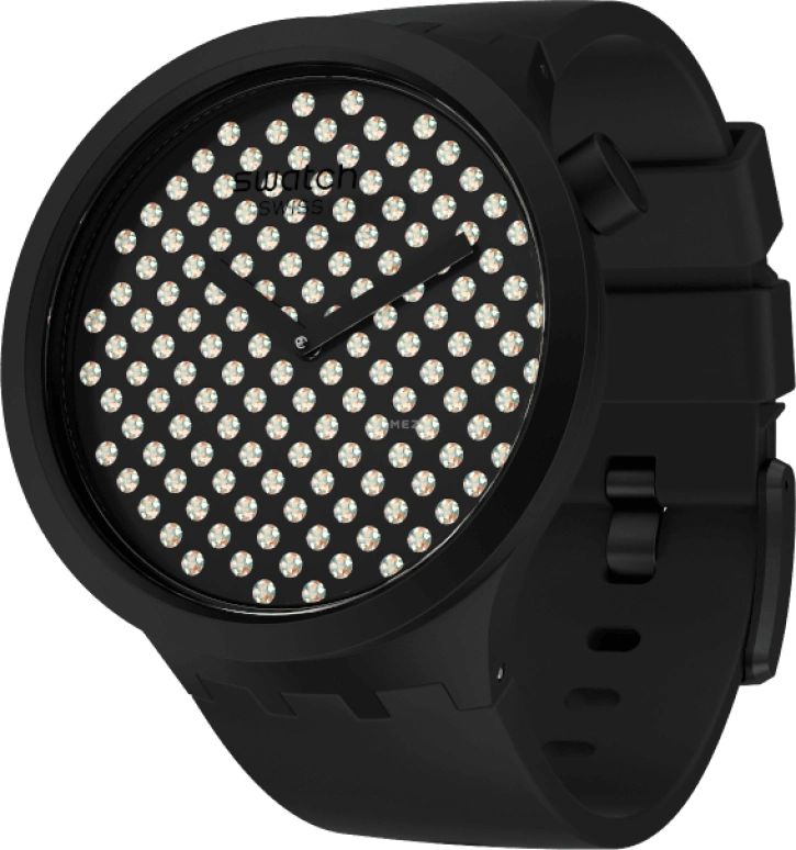 Swatch,THE BOLD 47mm,47mm,Plastic,Black,SO27Z107