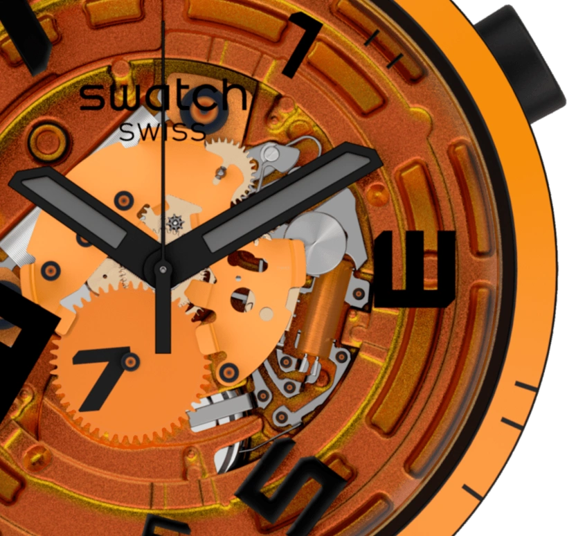 Swatch,Other 47mm,47mm,Sapphire,Crystal Glass,SB01B127
