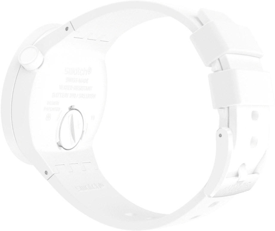 Swatch,THE BOLD 47mm,47mm,Plastic,White,SO27Z106