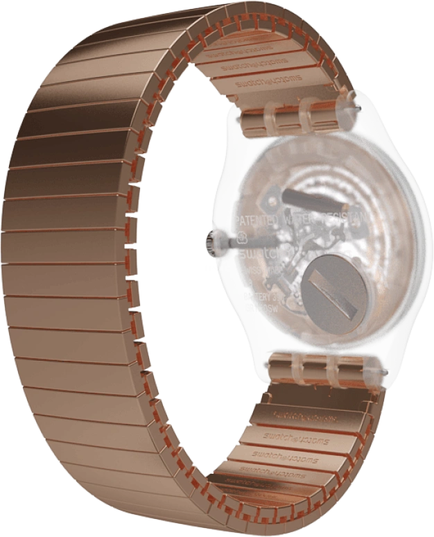 Swatch,Originals 41mm,41mm,Plastic,Gold,SUOK707