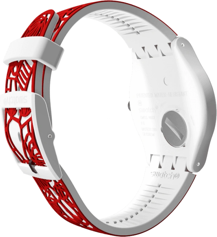 Swatch,Originals 41mm,41mm,Plastic,White,Closed,SUOZ259C