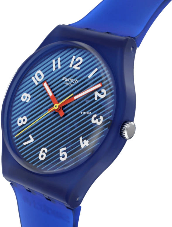 Swatch,Swatch Essentials 34mm,34mm,Bio-sourced,Blue,Quartz,Round,SO28S108,SO28S108-6000